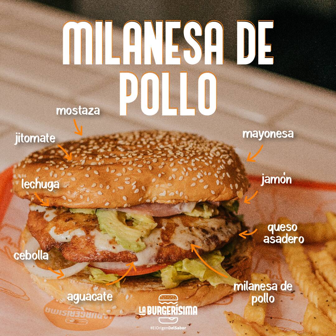 Hamburguesa de Milanesa de Pollo
