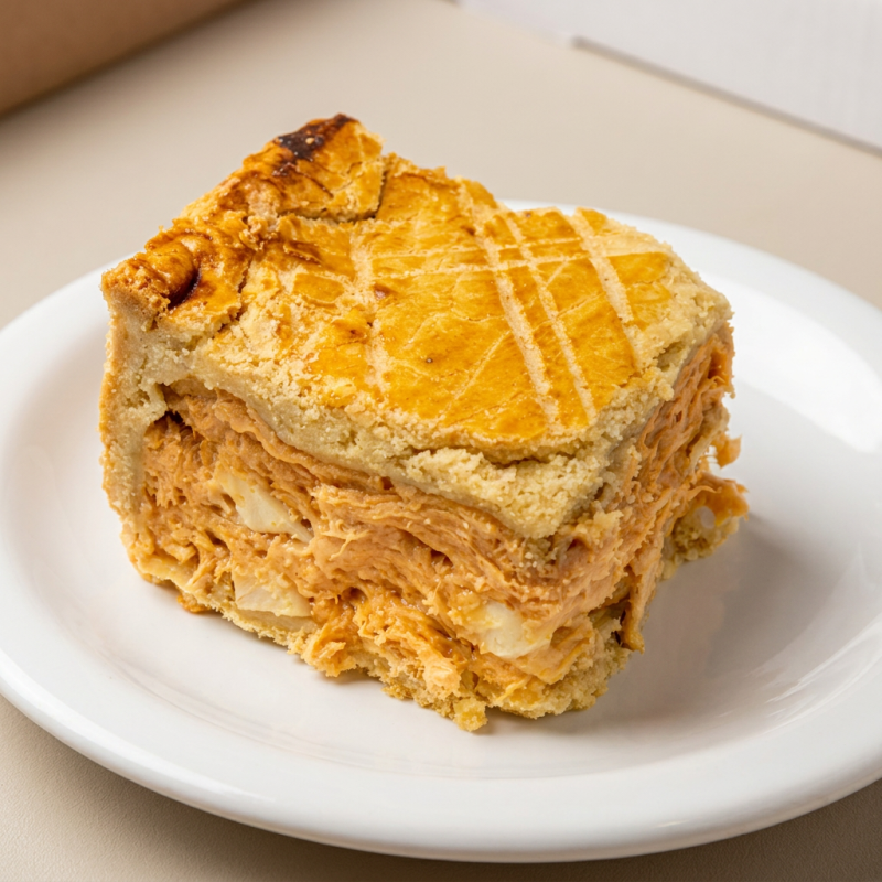 Frango, palmito, milho e Catupiry.