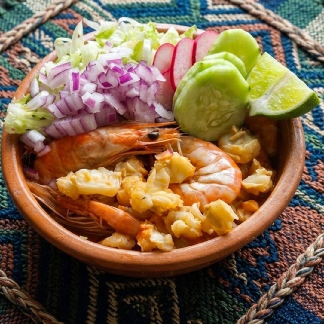 ½ L de Pozole de Camarón