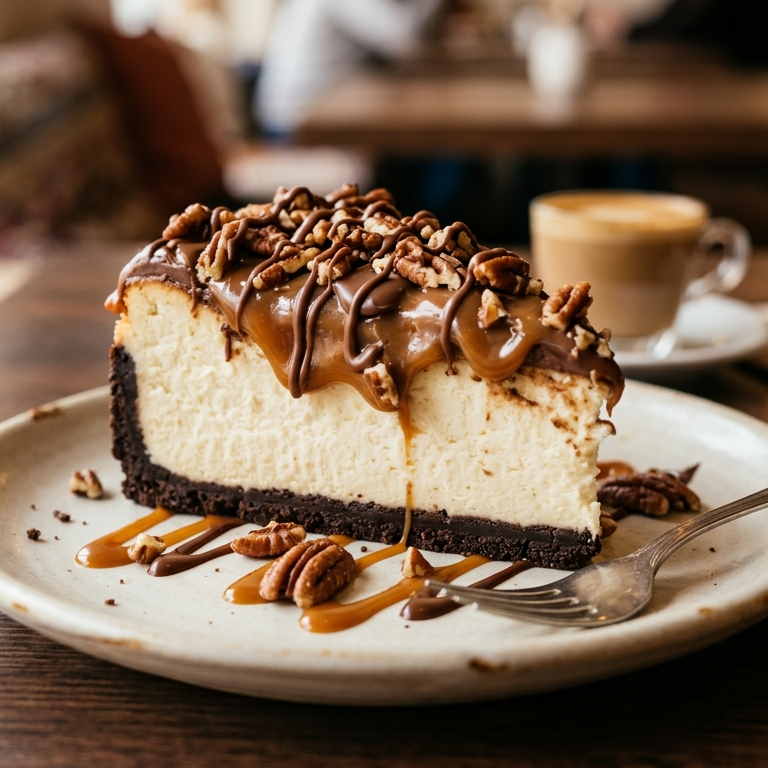 Rebanada Cheese Cake con Chispas de Chocolate