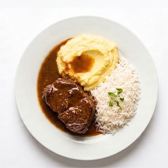 Asado de Res con Pure