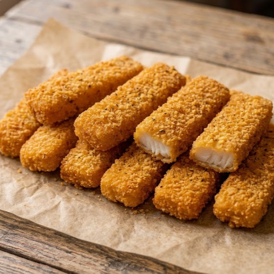 Barritas de Tilapia Empanizada 6 PIEZAS