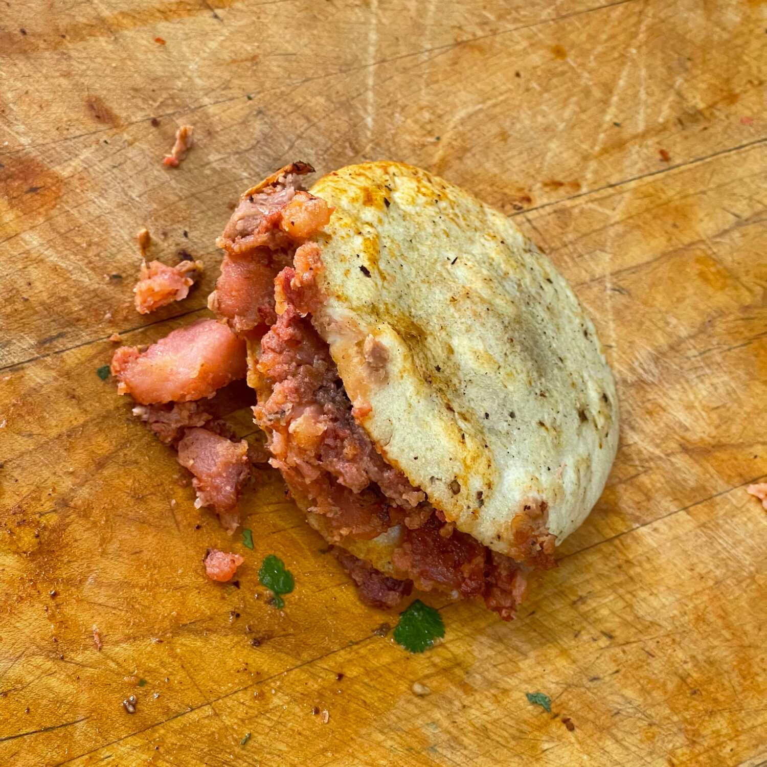 Gordita de Papas con Chorizo