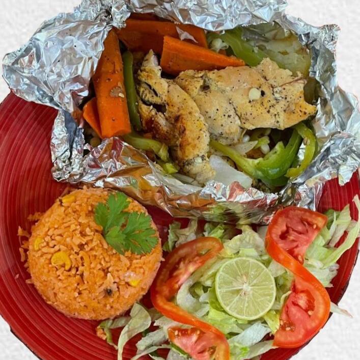 Pollo Empapelado