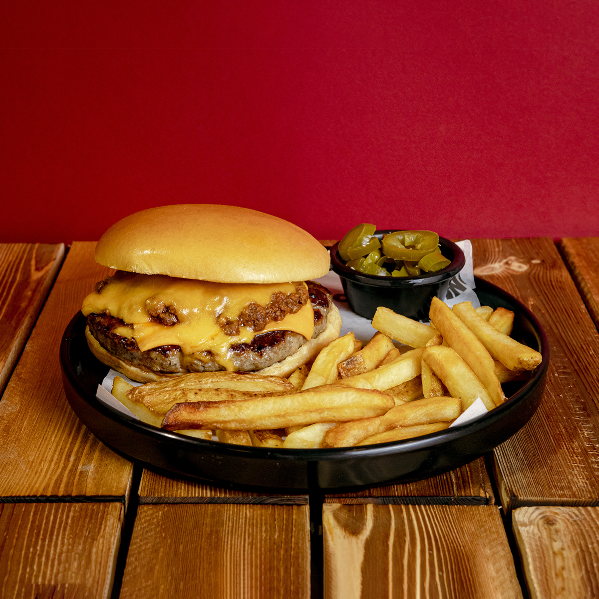 Chili burger