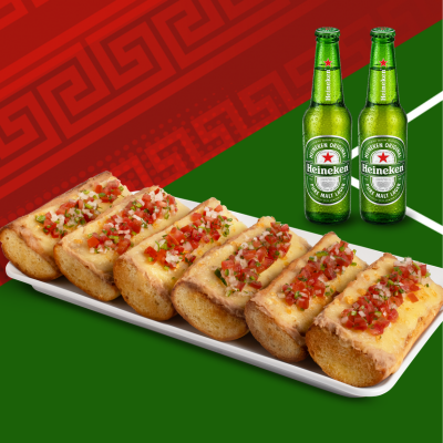 Combo Clásico Molletes Heineken