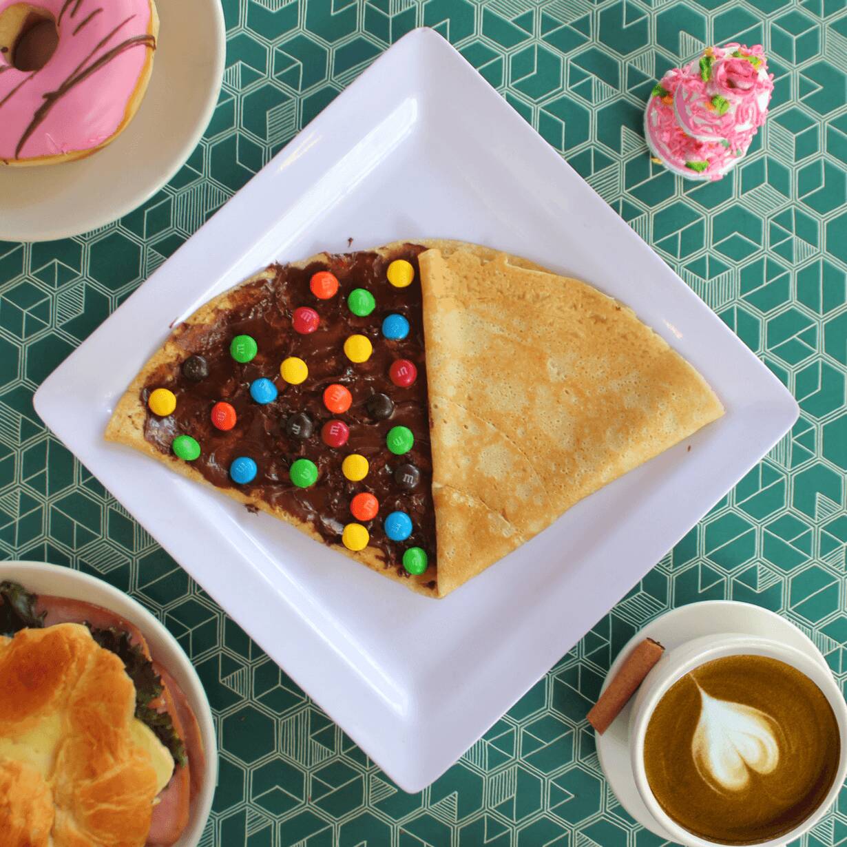 Crepa de Nutella y M&M's
