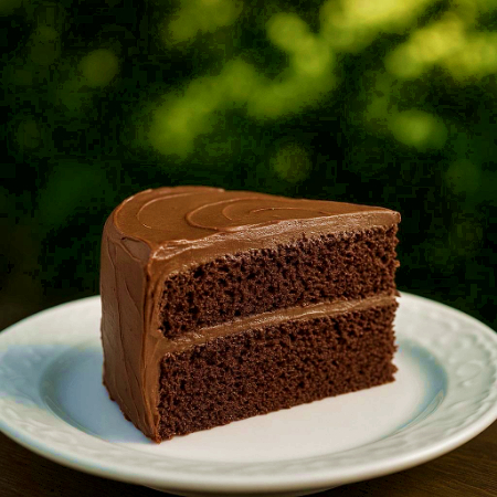 Rebanada de Pastel de Chocolate Keto