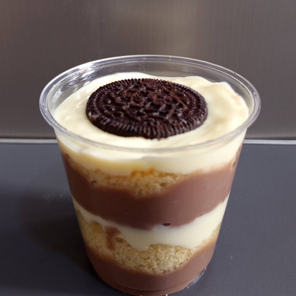 Postre Vainilla y Chocolate