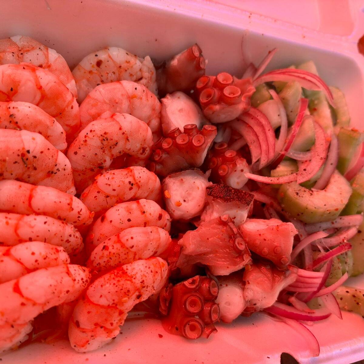 Aguachile Cocido y Pulpo Orden Chica