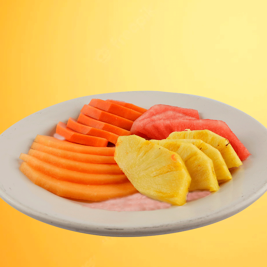 Plato De Frutas con Yogurt Natural