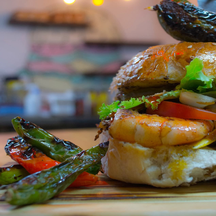 Mega Hamburguesa De Camaron
