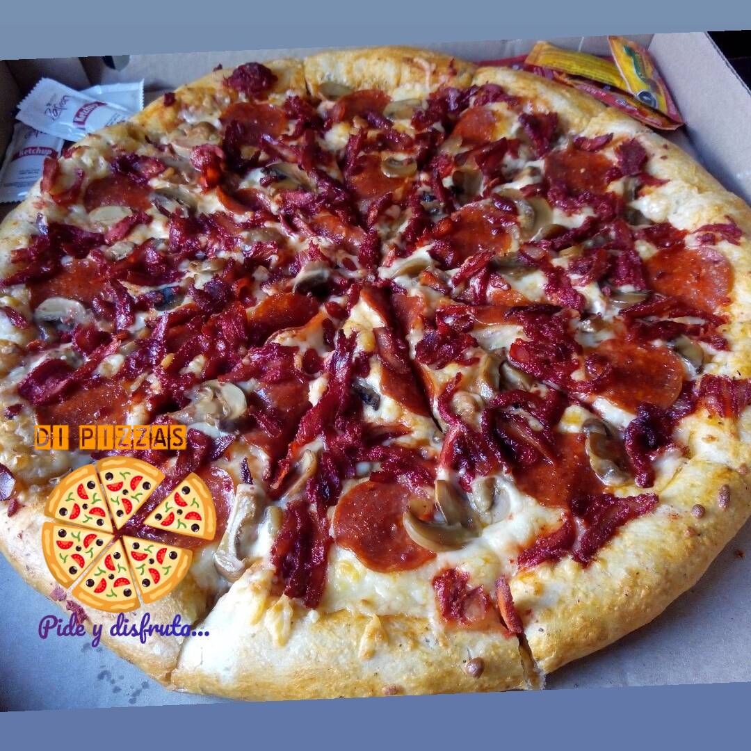 Combinada de Pepperoni, Champiñon y Trompo de 16"