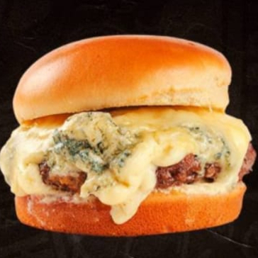 Pão, Carne de Hambúrguer (56g), Queijo Mussarela, Queijo Prato, Queijo Catupiry, Queijo Parmesão e  e Maionese Caseira.