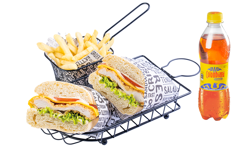 COMBO SANDUCHE DE POLLO APANADO
