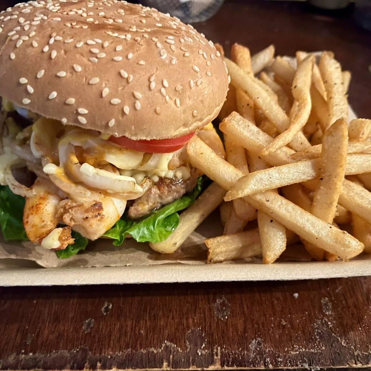 Camarón con Papas