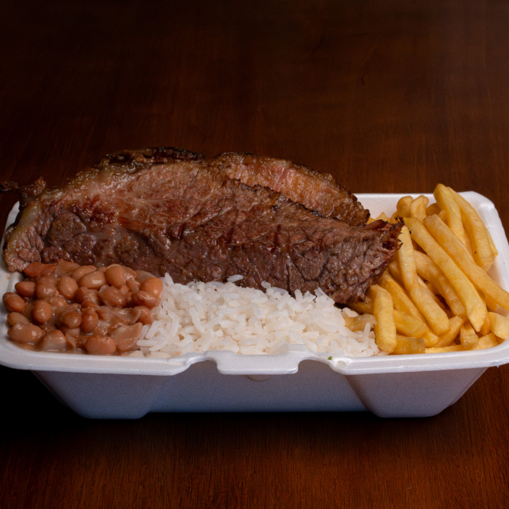 Cupim, Arroz soltinho, Feijão bem temperado, Fritas