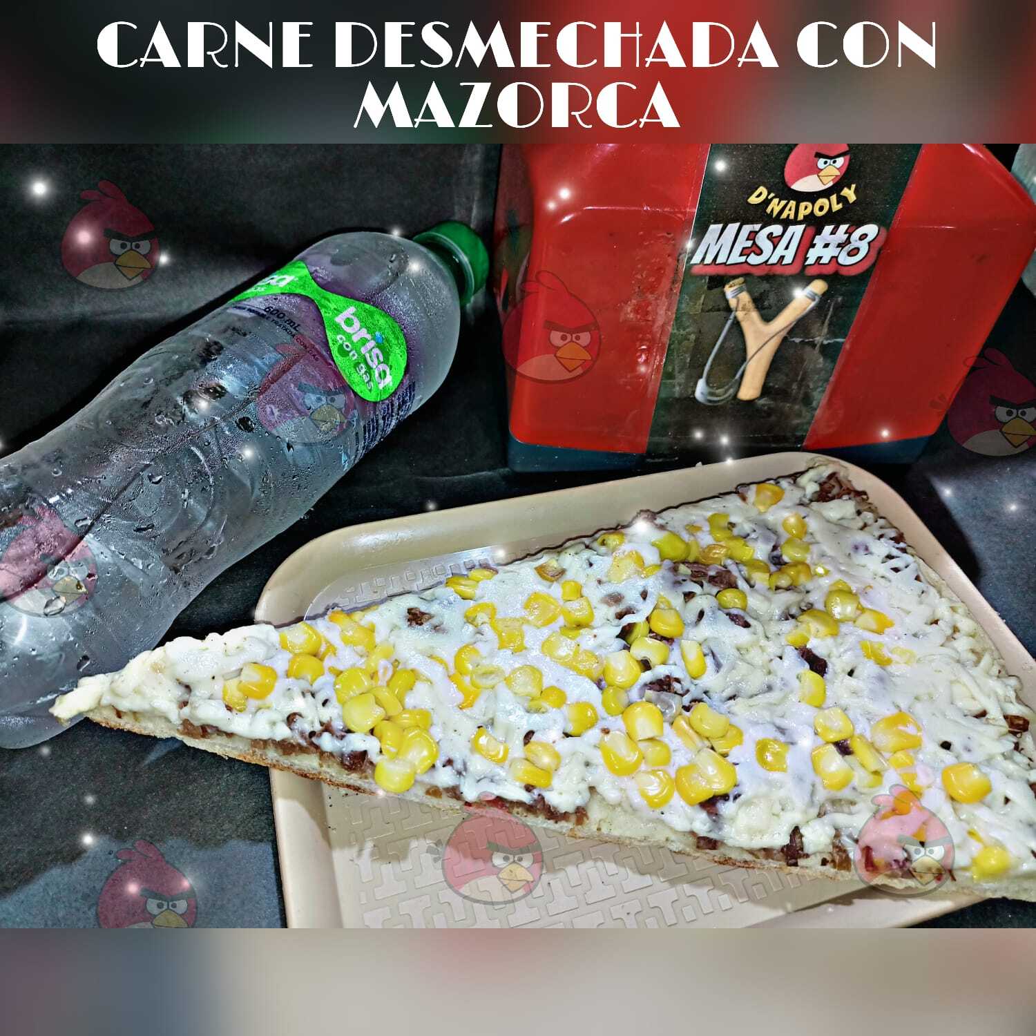 Pizza de 1 Porción Carne Desmechada Maduro