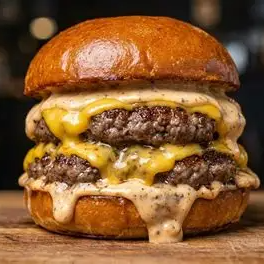 hamburguesa doblé