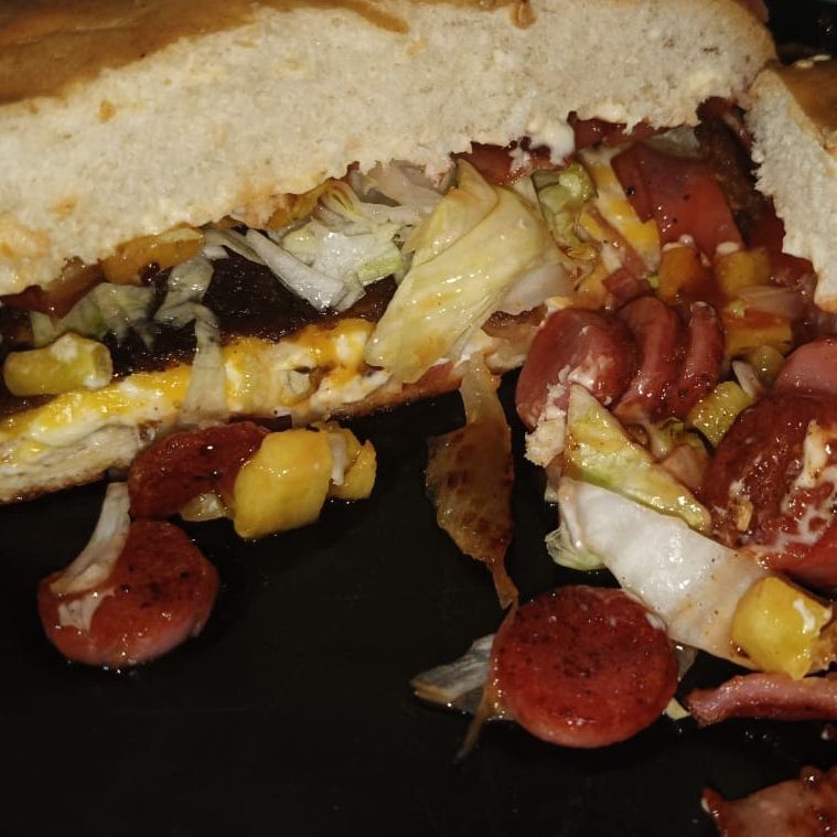 Hamburguesas con salchicha