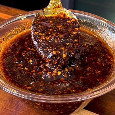 Salsa de aceite de chile morita