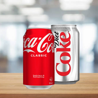 REFRESCO COCA COLA Y DIET COKE EN LATA 355 ML