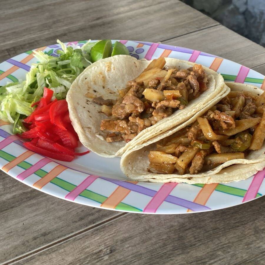Taco de Bistec Ranchero