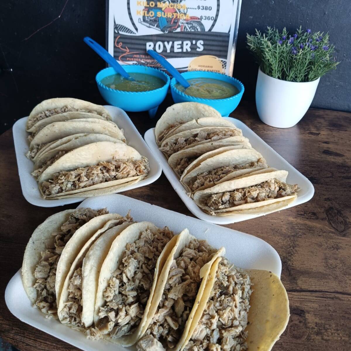 ORDEN 20 TACOS DE MACISA