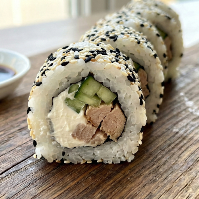 #4 CALIFORNIA DE ATUN FRITO