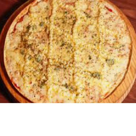 MOLHO DE TOMATE, MUSSARELA, PARMESÃO, PROVOLONE, CATUPIRY E ORÉGANO.