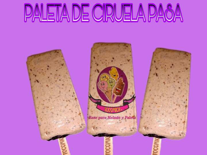 Paleta de Crema de Ciruela Pasa