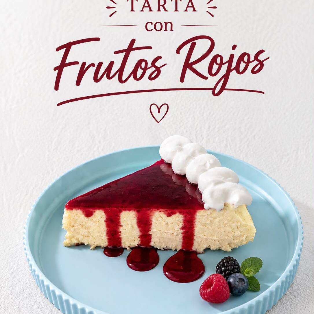 Tarta Vasca con Frutos Rojos
