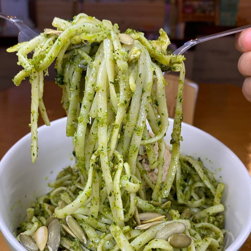 Pasta al Pesto Maya