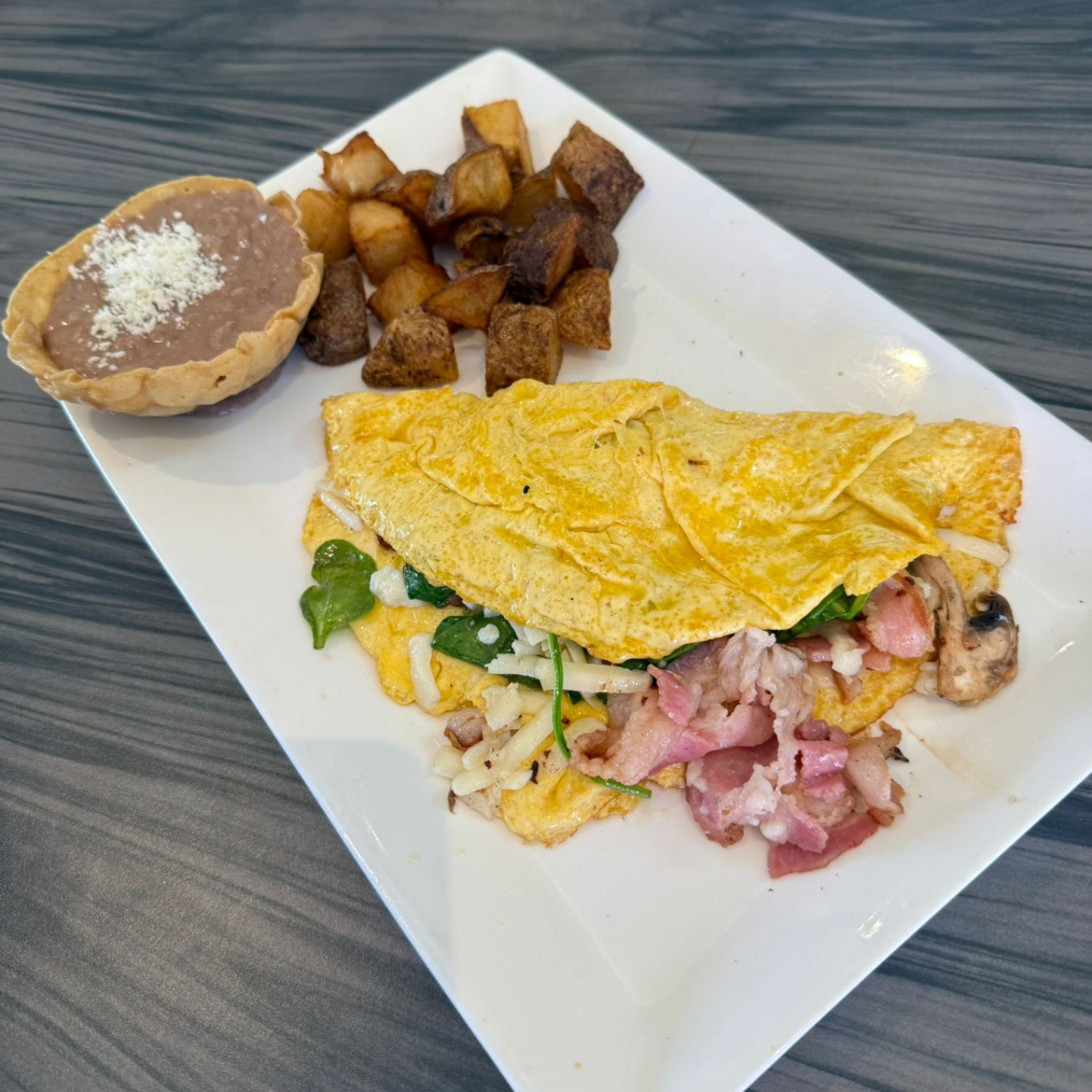 Omelette con Tocino