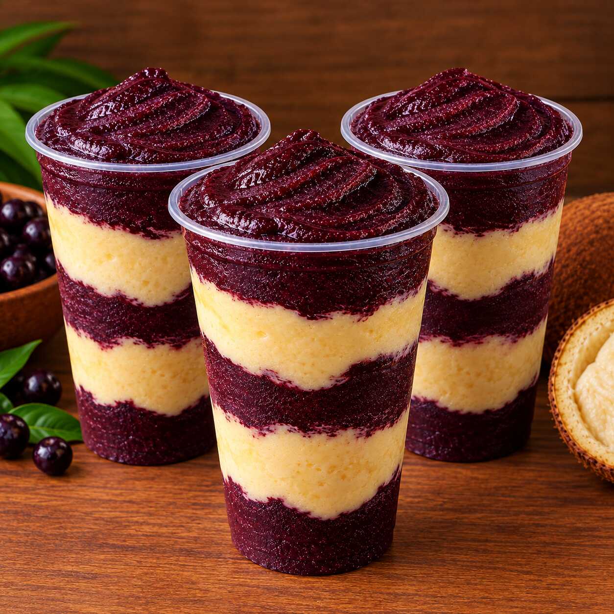 COMBO FAMÍLIA –500ML
É a pedida perfeita para compartilhar! São 3 copos de 700ml com a combinação irresistível de açaí + cupuaçu, já preparados com leite condensado e leite em pó.
Cremoso, caprichado e na medida certa para dividir com a família ou aproveitar sozinho!
Você recebe: 3 copos de 700ml de açaí com cupuaçu + leite condensado + leite em pó.