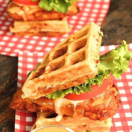 Wafle sándwich