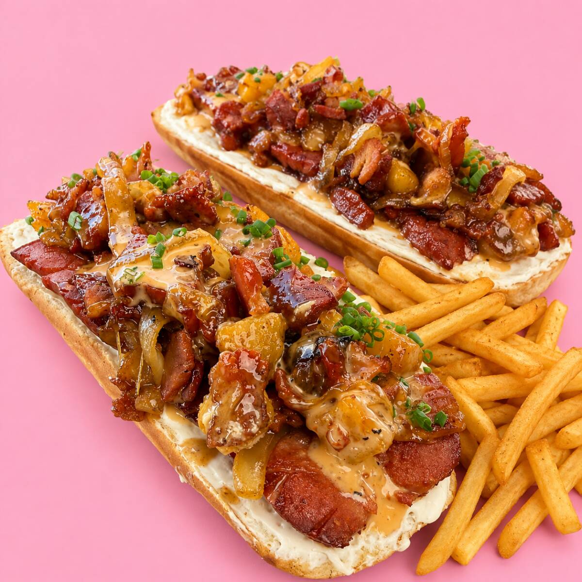 2 Hot Dog Tropical + Papas 150 Gr