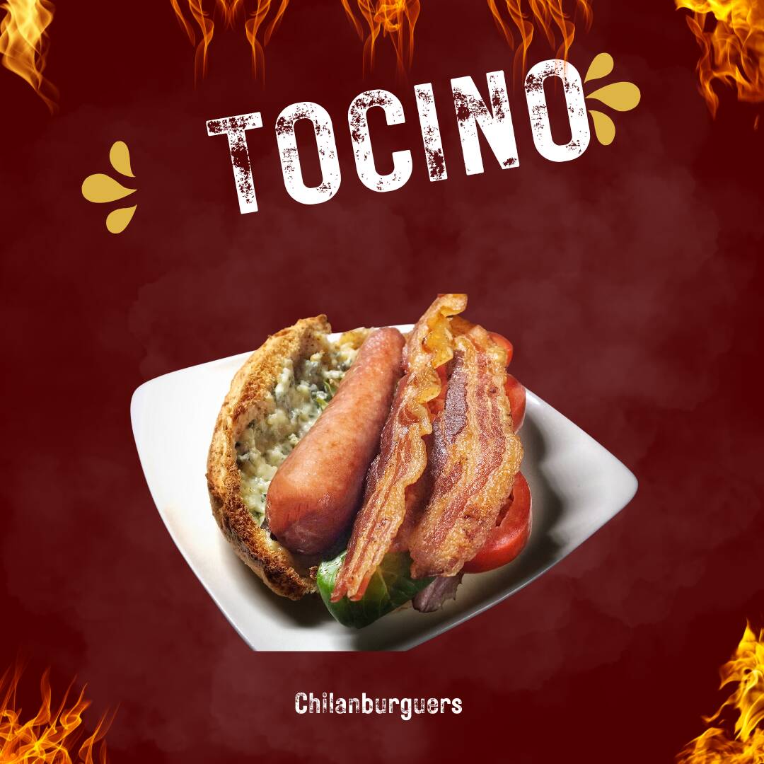 2 Hamburguesas Tocino con Papas