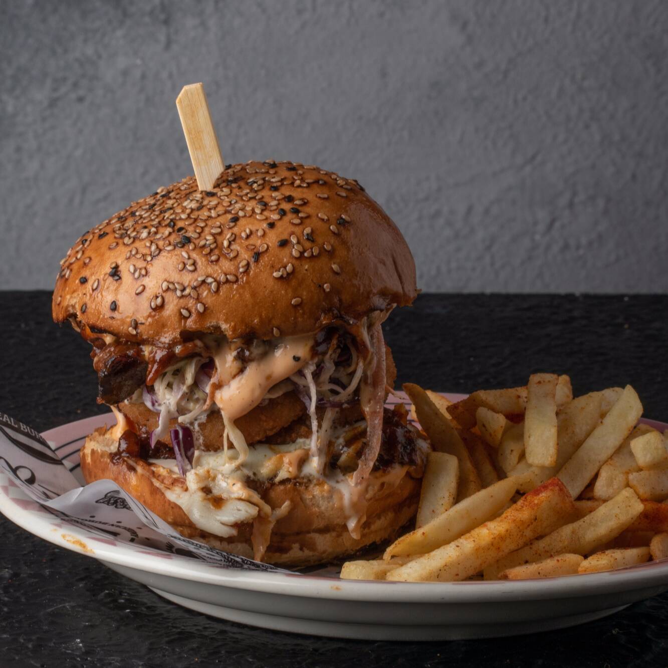 Hamburguesa rib and burger