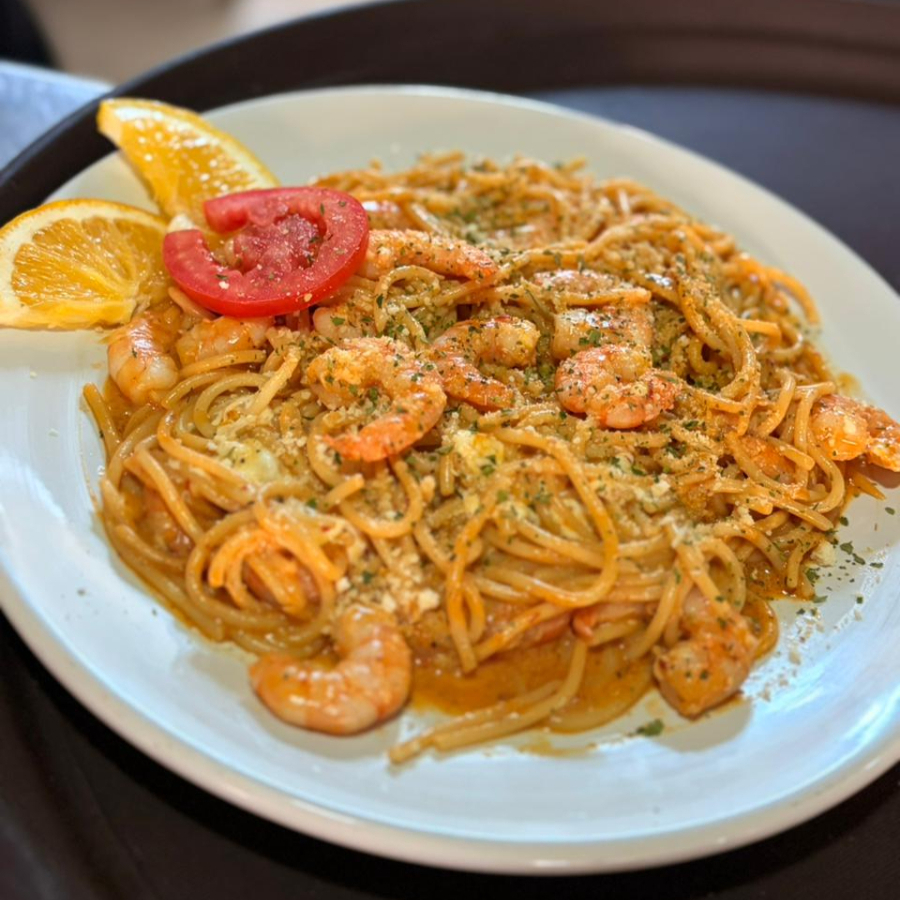 Espagueti con Camarón