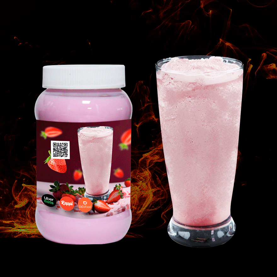 Frappe De Fresa de Leche 500 ml