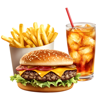 X - Tudo + 100 g de Batata Frita + Refrigerante em lata (enviaremos o refrigerante disponível no momento)