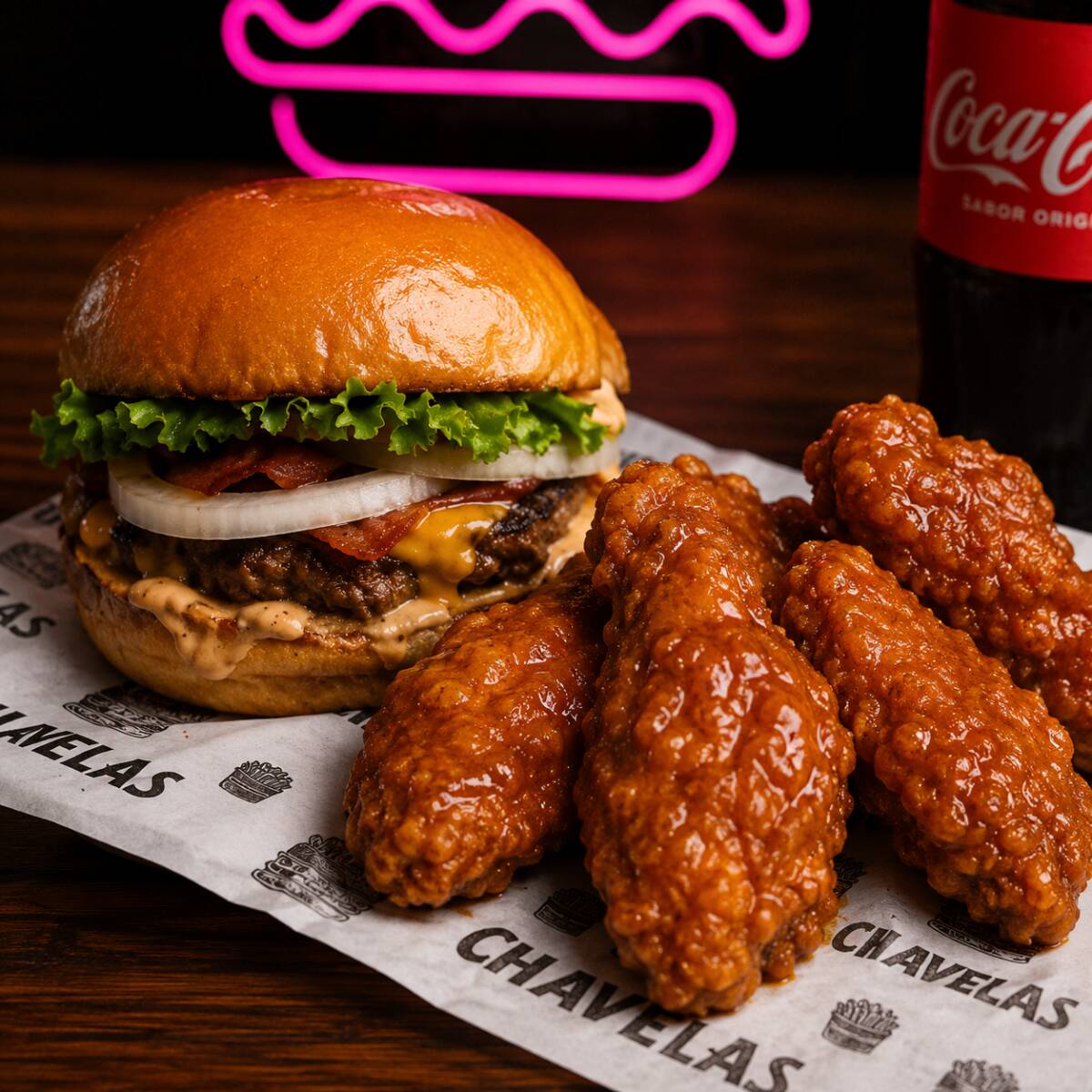 Combo 1 Burger + 5 Alitas + 2 Papas + 1 Gaseosa
