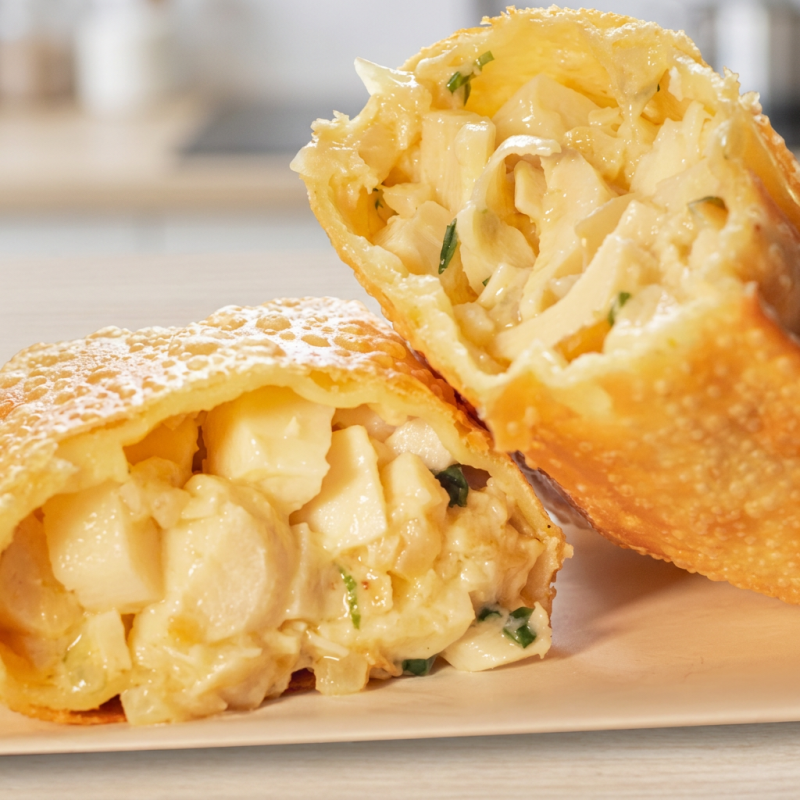 Creme de palmito com queijo mussarela