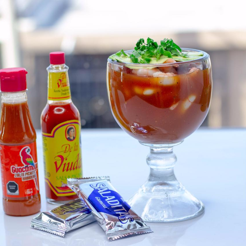 Coctel De Camarón Grande Medio Litro