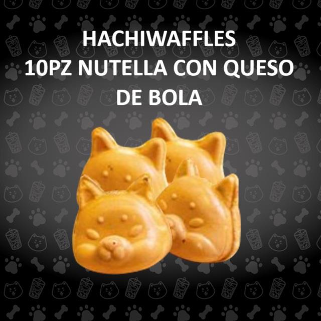 HACHIWAFFLE QUESO DE BOLA CON NUTELLA (10PZ)