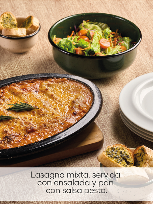 Menu x 4 Lasagna Mixta