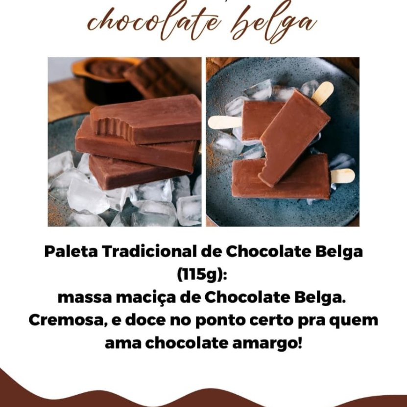 Paleta Chocolate Belga 115g - Mexileta