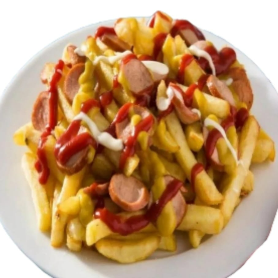 Salchipapa Frankfurter Clásica