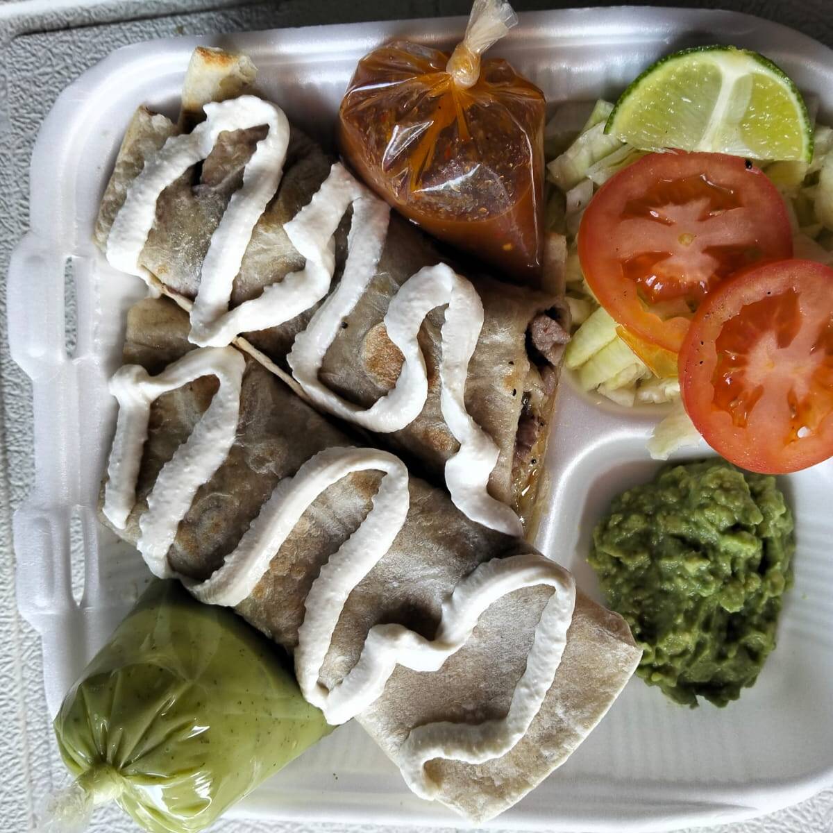 Burrito de carne asada